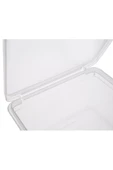 SUPERCUPP Gri-1 Litre 10 Adet Plastik Kendinden Kilitli- Kapaklı Saklama Kabı (Hava Almaz) - 7