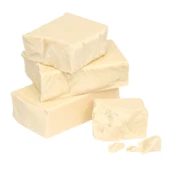 Kuvertür Çikolata Eritmelik Kalıp Çikolata (380-400 GRAM)  Beyaz (Fildişi) - 1