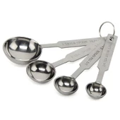 Metal Minik Ölçü Kaşıkları Ölçek Seti 4 lü Set B5013 - 1
