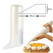 Naylon Kullan At Şanti-Krema Sıkma Torbası 24X51 CM (72 Adet) - 1