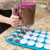 Mutfak Hamuru Dispenseri/ Ölçekli Hamur Dağıtıcı Pankek Cupcake - 2
