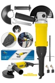 DAFLONG Avuç Içi Taşlama Makinası 6 Kademeli Uzun Kuyruk Devir Ayarlı 125 Mm-SARI - 1