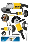 DAFLONG Büyük Boy 180mm Taşlama Makinesi Metal Kesme Spiral Jet Taşı 180mm Taş-SARI - 2