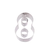 Kek Kurabiye Ve Pasta Kalıbı Metal 8 Sayı Büyük Boy Rakam 8.5 CM - 1