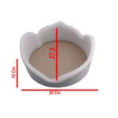 Plastik Havlu Ve Tesbih Kutusu Prenses 26X27X10 Cm   Gümüş - 2