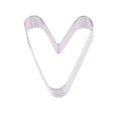 Kek Kurabiye Ve Pasta Kalıbı Metal V Harfİ Büyük Boy Alfabe 8.5 CM - 1
