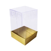 Asetat Kutu Altı Karton 5X5X8 CM (50 Adet)  Gold - 1