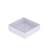 Asetat Kutu Altı Karton 7X7X2.2 CM (50 Adet)  Beyaz - 1