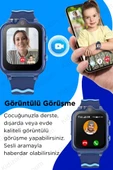 Akıllı Çocuk Saati Çift Kameralı Sim Kartlı Gps Konum 4G Görüntülü Konuşma Özellikli Çocuk Saati - 5