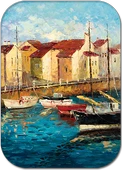 Ks Games Sailboats On Waterfront 500 Parça Puzzle - 1