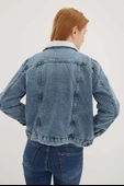 FASHION FRIENDS KADIN İÇİ KÜRKLÜ DENİM CEKET 23K0266K1 - 4