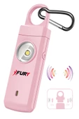 FURY Kişisel Güvenlik Alarmı Ve Anahtarlık - 130db Yüksek Sesli, Işıklı, Şarj Edilebilir, PEMBE - 1