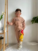 ERKEK ÇOCUK LİON KİNG MODELLİ 3 İPLİK ŞARDONLU EŞOFMAN TAKIMI - 4