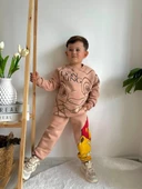 ERKEK ÇOCUK LİON KİNG MODELLİ 3 İPLİK ŞARDONLU EŞOFMAN TAKIMI - 6