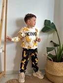 ERKEK ÇOCUK LİON KİNG MODELLİ 3 İPLİK ŞARDONLU EŞOFMAN TAKIMI - 3