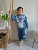 ERKEK ÇOCUK POKEMON MODELLİ 3 İPLİK ŞARDONLU EŞOFMAN TAKIMI - 1