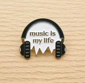 Müzik-Kulaklık Broş - 1