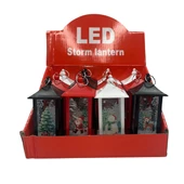 Yılbaşı Fener Ledli Kare Desenli 13 Cm 1 Adet thumbnail 1