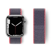 Apple Watch 45mm Hasırlı Cırtcırtlı Kordon - 4