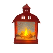 Yılbaşı Fener Ledli Ev Model 15 Cm 1 Adet - 2
