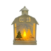 Yılbaşı Fener Ledli Ev Model 15 Cm 1 Adet - 3