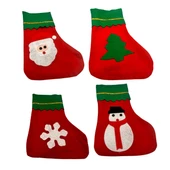 Yılbaşı Çorabı Keçe Küçük 20x15 cm 1 Adet thumbnail 2