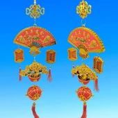 Feng Shui Yelpaze Hayat Ağacı Şans Ve Bereket Askılık 80 cm thumbnail 5