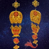 Feng Shui Koi Balıkları Şans Ve Bereket Askılık 100 cm thumbnail 5