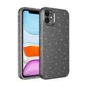 iPhone 12 Kılıf Kamera Korumalı Simli Lüks Koton Kapak thumbnail 1