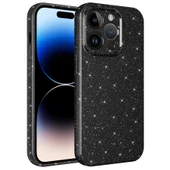 iPhone 14 Pro Kılıf Kamera Korumalı Simli Lüks Koton Kapak thumbnail 4