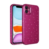 iPhone 12 Kılıf Kamera Korumalı Simli Lüks Koton Kapak thumbnail 6