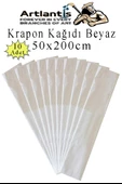 Renkli Krapon Kağıdı 50x200 cm 10 Adet Renkli Grapon Kağıdı Okul Sınıf Etkinlik Kreş Okul Öncesi Kırapon Grafon - 8