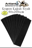 Renkli Krapon Kağıdı 50x200 cm 10 Adet Renkli Grapon Kağıdı Okul Sınıf Etkinlik Kreş Okul Öncesi Kırapon Grafon - 1