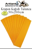 Renkli Krapon Kağıdı 50x200 cm 10 Adet Renkli Grapon Kağıdı Okul Sınıf Etkinlik Kreş Okul Öncesi Kırapon Grafon - 2