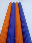 qosrix Yılbaşı Özel Serisi 4'lü Turuncu Mor Şamdan Doğal Kokulu Soya Mumu Yeni Yıl Noel Uzun Çubuk Konik Mum thumbnail 4