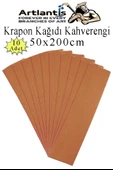Renkli Krapon Kağıdı 50x200 cm 10 Adet Renkli Grapon Kağıdı Okul Sınıf Etkinlik Kreş Okul Öncesi Kırapon Grafon - 9