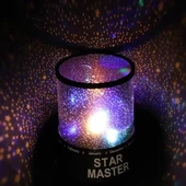 Star Master Pilli Gökyüzü Projeksiyonlu Led Renkli Yıldızlı Tavan Işık Yansıtma Gece Lambası - 2
