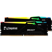 KINGSTON 32GB (2X 16GB) DDR5 6400MHZ CL32 RGB DUAL KIT PC RAM BEAST EXPO KF564C32BBEAK2-32TR - 1