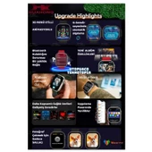 Watch 10 Series HK10 Pro+ Plus Amoled G-Sensör Akıllı Saat Çift Kordon Yapay Zeka Kulaklık Eşleme Çağrı Cevaplama - 4
