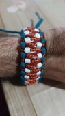 - SELANOGLUDESİGN - Doğa uyumlu renklerle örülmüş paracord bileklik - 4