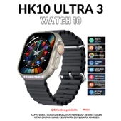 Watch 10 Series HK10 Ultra 3 Amoled Ekran G-Sensör 2.02 Inç Yapay Zekalı Kulaklık Eşleştirmeli Akıllı Saat - 1