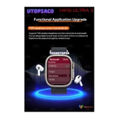 HK10 Ultra 3-A Amoled Ekran Watch 10 Serisi Akıllı Saat Yapay Zeka Bildirim Okuma Çağrı Cevaplama Tüm Modellerle Uyumlu - 6