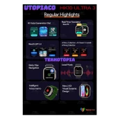 HK10 Ultra 3-A Amoled Ekran Watch 10 Serisi Akıllı Saat Yapay Zeka Bildirim Okuma Çağrı Cevaplama Tüm Modellerle Uyumlu - 4