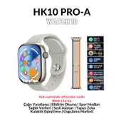 HK10 Pro A Watch 10 Serisi Amoled Ekran Akıllı Saat Yapay Zeka Çağrı Cevaplama Bildirim Okuma - 1