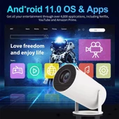 4K Android Oyun Konsollu Taşınabilir Ultra Hd LCD LED Projeksiyon Dolby Audio Destekli - 6
