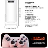 4K Oyun Konsollu Projeksiyon Bluetooth Wifi Destekli Taşınabilir Sinema Netflix Youtube Dolby Destekli Projektör - 3