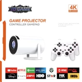 4K Android Oyun Konsollu Taşınabilir Ultra Hd LCD LED Projeksiyon Dolby Audio Destekli - 4