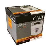 Cata CT-9182 Dijital Zaman Saati Zaman Ayarlı Priz 3680W Timer - 5