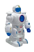 Çarp Dön Sesli Işıklı Robot 16 Cm Beyaz - 2