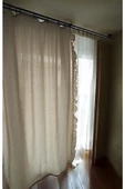 Fırfırlı Naturel Keten Vintage Pamuk Keten Perde (En x Boy) - Tek Kanat - Fırfırlı - 4